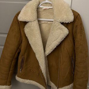 Veste hiver effet daim, Camaïeu, très bon état, S